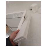 Glacier Bay 24-3/16 in. W x 24 in. H Framed Surface-Mount Tri-View Bathroom Medicine Cabinet with Mirror, White