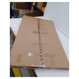 HOMEIBRO Farmhouse 40 in. W x 26 in. H Rectangle Framed Wall Bathroom Vanity Mirror Accent Mirror in Black