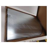 Banbury 24 in. W x 26 in. H Arch mirror Wall Bathroom Vanity Mirror in Brushed Nickel