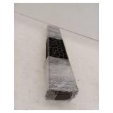 NDS Spee-D Channel Drain Grate, 4-7/16 in. wide X 2 ft. long, Decorative Botanical Design, Black Plastic, 3 Pieces