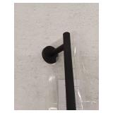 allen  roth Harlow 18-in Matte Black Wall mount Single Towel Bar