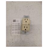 Eaton 15 -Amp 125-volt GFCI Residential Decorator Outlet, Ivory