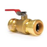 Quickfitting 3/4 in. Push-to-Connect x FNPT (Female Thread) Brass Full Port Ball Valve with Drain