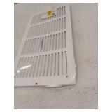 RELIABILT 16-in x 8-in Steel White Sidewall/Ceiling Grille