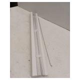 Project Source 1 Inch Cordless Vinyl Mini Blinds, 35x72, White