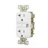 Eaton 20 -Amp 125-volt GFCI Residential Decorator Outlet, White