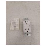 Eaton 20 -Amp 125-volt GFCI Residential Decorator Outlet, White
