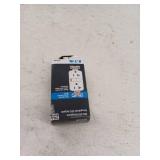 Eaton 20 -Amp 125-volt GFCI Residential Decorator Outlet, White