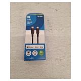 Utilitech 4-ft USB 2.0 Lightning Black Cable