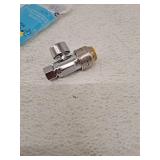SharkBite 1/2-in Push-to-connect x 3/8-in Compression Brass Quarter turn Stop Angle valve
