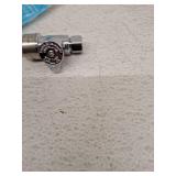 SharkBite 1/2-in Push-to-connect x 3/8-in Compression Brass Quarter turn Stop Angle valve