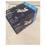 Project Source Polished Chrome 4-in centerset 2-handle WaterSense Low-arc Residential Handle Bathroom Sink Faucet