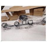 allen + roth Emeryson 24.5-in 4 -Light Matte Black Transitional Vanity light