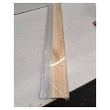 M-D Building Products 78600 5-5/8 in. x 1-1/8 in. x 36 in. Silver Adjustable Aluminum & Hardwood Threshold