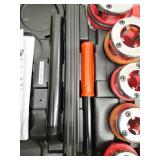 Ratchet Pipe Threader Kit, 1/4 in. NPT-1-1/4 in. NPT Manual Ratcheting Pipe Threader, Portable Pipe Threading Tool Set