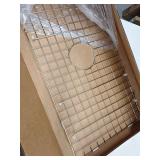 33.5 in. Fireclay Grid for Undermount Single Bowl Sink in Stainless Steel