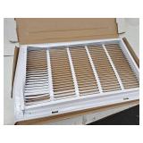 24 in. x 14 in. Steel Return Air Filter Grille in White