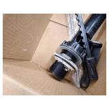 Project Source Satin Nickel 4-in centerset 2-handle WaterSense Low-arc Residential Handle Bathroom Sink Faucet