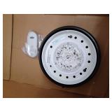 Harbor Breeze Mazon 44-in Matte Black with Black/Driftwood Blades