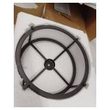 allen + roth 3-Light 13-in Black Incandescent Semi-flush Mount Light, (Incomplete)