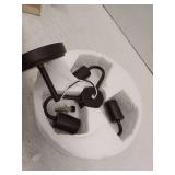 allen + roth 3-Light 13-in Black Incandescent Semi-flush Mount Light, (Incomplete)