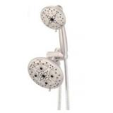 Oxygenics Drench Brushed Nickel 6-in Round Rain High Pressure Shower Head