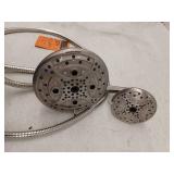 Oxygenics Drench Brushed Nickel 6-in Round Rain High Pressure Shower Head