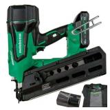 Metabo HPT Cordless 18V MultiVolt Framing Nailer Kit, 21 Degree Magazine, Round Head Nails from 2-Inch up to 3-1/2-Inch, 1-18V 4.0Ah Li-Ion Battery w/Fuel Gauge, NR1890DRST