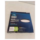 Project Source 1 -Light 13-in Matte Black Smart Integrated LED Flush Mount Light