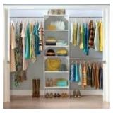 ClosetMaid BrightWood White Solid Shelving Wood Closet System