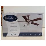 Harbor Breeze Lansing 42" Brushed Nickel Indoor Ceiling Fan with Light (5-Blade)