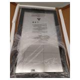 Farmhouse 40 in. W x 26 in. H Rectangle Framed Wall Bathroom Vanity Mirror Accent Mirror in Black