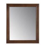 Glacier Bay Glensford 26 in. W x 31 in. H Rectangular Wood Framed Wall Bathroom Vanity Mirror in Butterscotch