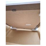 Glacier Bay Glensford 26 in. W x 31 in. H Rectangular Wood Framed Wall Bathroom Vanity Mirror in Butterscotch