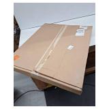 Glacier Bay Glensford 26 in. W x 31 in. H Rectangular Wood Framed Wall Bathroom Vanity Mirror in Butterscotch