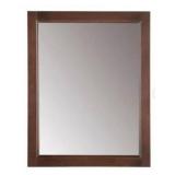 Glacier Bay Chelsea 22 in. W x 27 in. H Rectangular Wood Framed Wall Bathroom Vanity Mirror in Cognac