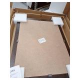 Glacier Bay Chelsea 22 in. W x 27 in. H Rectangular Wood Framed Wall Bathroom Vanity Mirror in Cognac