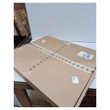 Glacier Bay Chelsea 22 in. W x 27 in. H Rectangular Wood Framed Wall Bathroom Vanity Mirror in Cognac