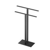 Gatco 1552 Double Bar Towel Stand - Black