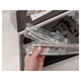 BWE 8 in. Waterfall Widespread 2-Handle Bathroom Faucet With Pop-up Drain Assembly in Oil Rubbed Bronze