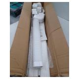 Mini Split Line Set Cover 3 in. W 15.8 ft. L, PVC Decorative Pipe Line Cover For Air Conditioner with 4 Straight Ducts