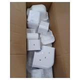 Mini Split Line Set Cover 3 in. W 15.8 ft. L, PVC Decorative Pipe Line Cover For Air Conditioner with 4 Straight Ducts