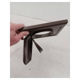 4 in. Wide-Mount Dual Door Wall Vent in Brown