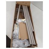 Zenna Home 4-Tier Tension Pole Shower Caddy in Satin Nickel