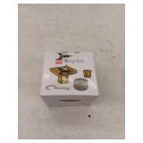 Designline 4 in. x 4 in. Stainless Steel Square Shower Drain with Square Pattern Drain Cover in Champagne Bronze