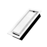Integrates 4 in. x 10 in. Paintable Plastic Wall Register in Textured White