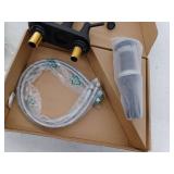 BWE 4 in. Centerset 2-Handle High-Arc Bathroom Faucet in Matte Black