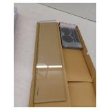 Designer II Glass Shelf, Matte Black