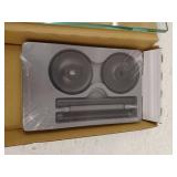 Designer II Glass Shelf, Matte Black