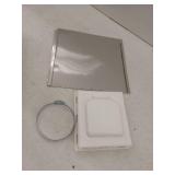 4 in. J Block or Wide-Mount Dual Door Wall Vent in White